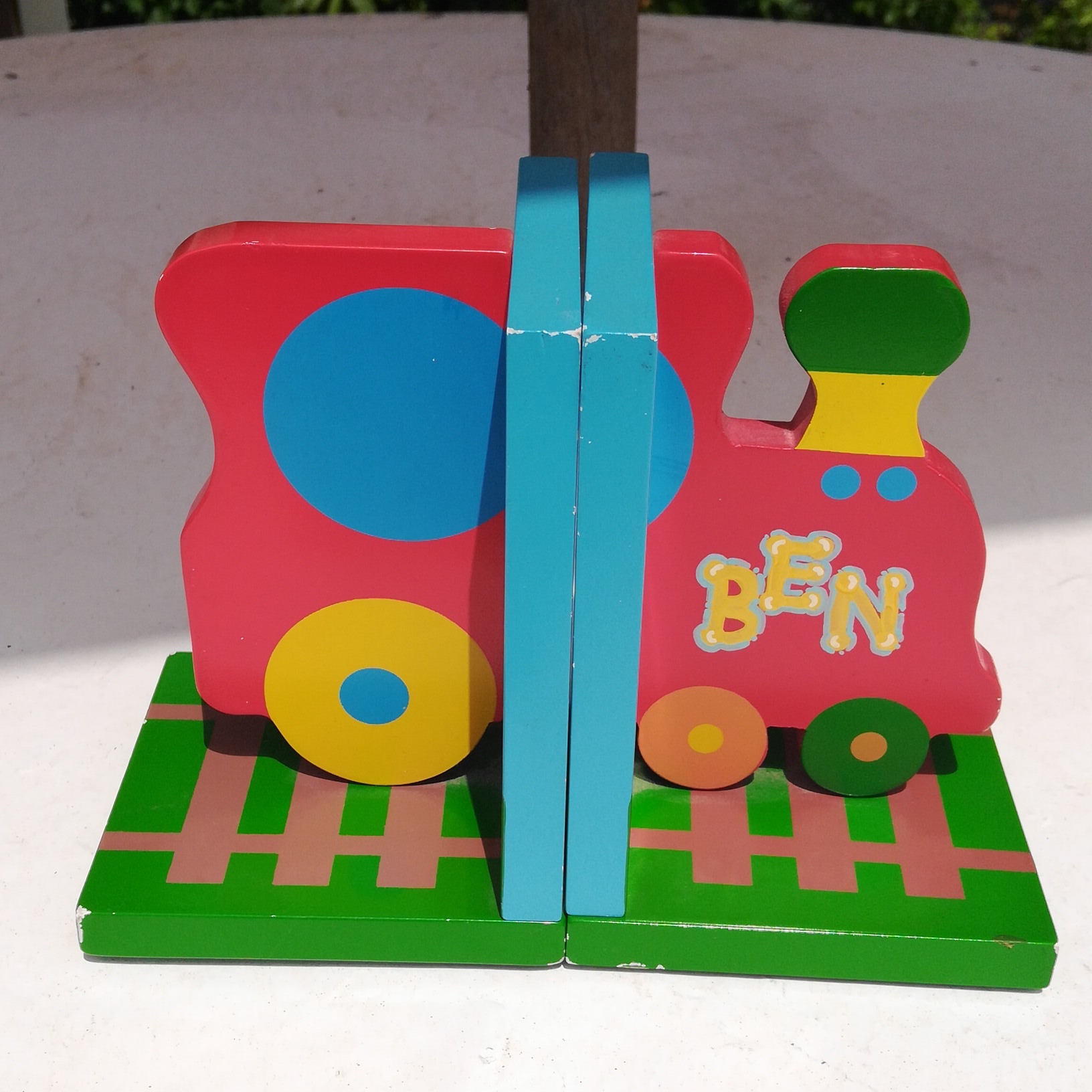 Train Bookends